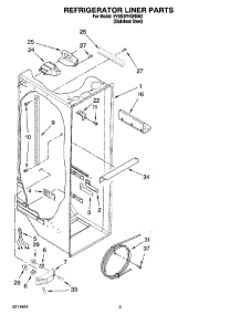 02 - Refrigerator Liner Parts parts for Whirlpool Refrigerator 5VES3FHGRS02 from AppliancePartsPros.com