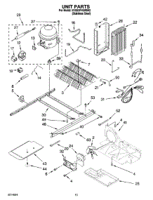 09 - Unit Parts parts for Whirlpool Refrigerator 5VES3FHGRS02 from AppliancePartsPros.com
