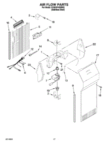 10 - Air Flow Parts parts for Whirlpool Refrigerator 5VES3FHGRS02 from AppliancePartsPros.com