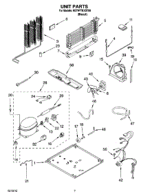 04 - Unit Parts parts for Whirlpool Refrigerator 8GT9FTKXST00 from AppliancePartsPros.com