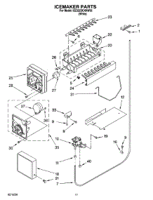 11 - Icemaker Parts parts for Whirlpool Refrigerator 6GD22DCXHW06 from AppliancePartsPros.com