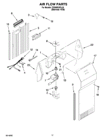 10 - Air Flow Parts parts for Whirlpool Refrigerator ED2NHGXRL02 from AppliancePartsPros.com