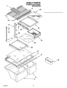 05 - Shelf Parts, Optional Parts parts for Whirlpool Refrigerator 8GT2FTKXSS00 from AppliancePartsPros.com
