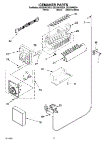 10 - Icemaker Parts parts for Whirlpool Refrigerator GS2SHAXSQ01 from AppliancePartsPros.com