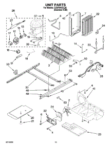 09 - Unit Parts parts for Whirlpool Refrigerator ED2FHAXSL02 from AppliancePartsPros.com