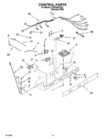 11 - Control Parts parts for Whirlpool Refrigerator ED2FHAXSL02 from AppliancePartsPros.com
