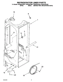 02 - Refrigerator Liner Parts parts for Whirlpool Refrigerator GS5SHAXSQ01 from AppliancePartsPros.com