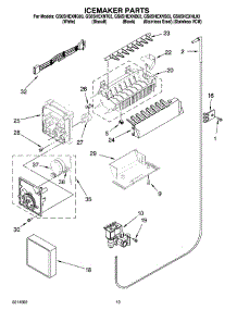 12 - Icemaker Parts, Optional Parts (Not Included) parts for Whirlpool Refrigerator GS6SHEXNT03 from AppliancePartsPros.com