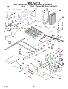 11 - Unit Parts parts for Whirlpool Refrigerator GS5SHAXSQ01 from AppliancePartsPros.com