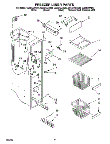 04 - Freezer Liner Parts parts for Whirlpool Refrigerator GD5SHAXNT03 from AppliancePartsPros.com