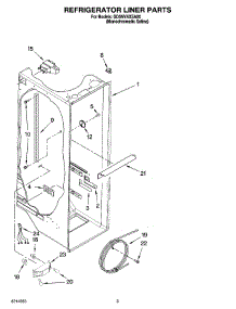02 - Refrigerator Liner Parts parts for Whirlpool Refrigerator GD5NVAXSA00 from AppliancePartsPros.com