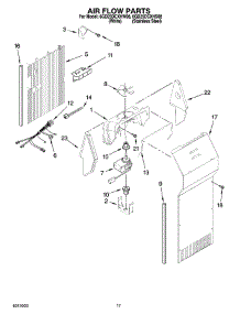 10 - Air Flow Parts parts for Whirlpool Refrigerator 6GD25DCXHW08 from AppliancePartsPros.com