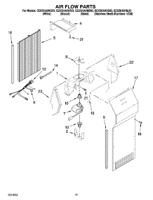09 - Air Flow Parts parts for Whirlpool Refrigerator GD5SHAXNL03 from AppliancePartsPros.com