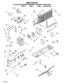 04 - Unit Parts parts for Whirlpool Refrigerator ER8AHKXRS01 from AppliancePartsPros.com