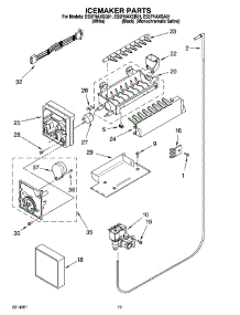 12 - Icemaker Parts, Optional Parts (Not Included) parts for Whirlpool Refrigerator ES5FHAXSQ01 from AppliancePartsPros.com
