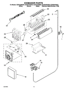 12 - Icemaker Parts, Optional Parts (Not Included) parts for Whirlpool Refrigerator GD5SHAXNB03 from AppliancePartsPros.com