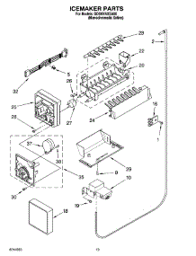 12 - Icemaker Parts, Optional Parts (Not Included) parts for Whirlpool Refrigerator GD5NVAXSA00 from AppliancePartsPros.com