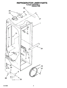 02 - Refrigerator Liner Parts parts for Whirlpool Refrigerator ED5VHGXML14 from AppliancePartsPros.com