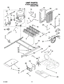 09 - Unit Parts parts for Whirlpool Refrigerator ED5VHGXML14 from AppliancePartsPros.com