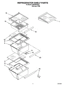 03 - Refrigerator Shelf Parts parts for Whirlpool Refrigerator ED2FHEXSL01 from AppliancePartsPros.com