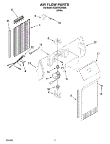 07 - Air Flow Parts parts for Whirlpool Refrigerator 6ED2FHKXKQ05 from AppliancePartsPros.com