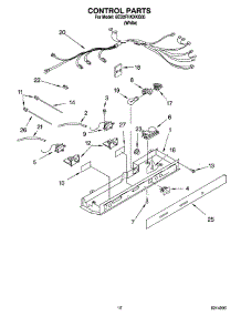 08 - Control Parts parts for Whirlpool Refrigerator 6ED2FHKXKQ05 from AppliancePartsPros.com