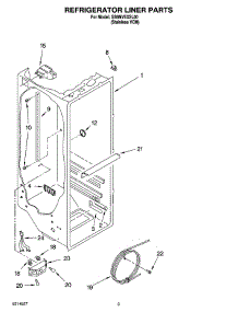 02 - Refrigerator Liner Parts parts for Whirlpool Refrigerator GS6NVEXSL00 from AppliancePartsPros.com