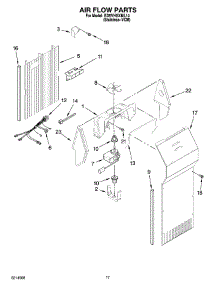 10 - Air Flow Parts parts for Whirlpool Refrigerator ED5VHGXML14 from AppliancePartsPros.com