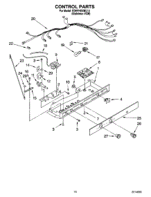11 - Control Parts parts for Whirlpool Refrigerator ED5VHGXML14 from AppliancePartsPros.com