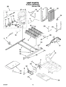 09 - Unit Parts parts for Whirlpool Refrigerator ED2FHEXSL01 from AppliancePartsPros.com