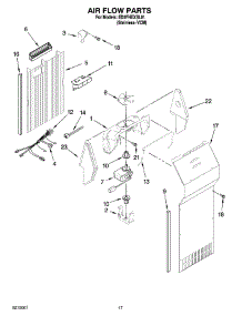 10 - Air Flow Parts parts for Whirlpool Refrigerator ED2FHEXSL01 from AppliancePartsPros.com