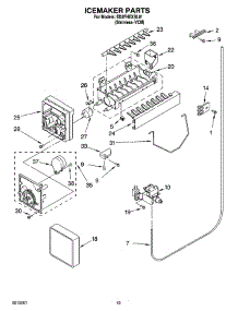 12 - Icemaker Parts, Optional Parts (Not Included) parts for Whirlpool Refrigerator ED2FHEXSL01 from AppliancePartsPros.com