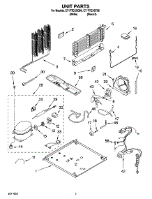 04 - Unit Parts parts for Whirlpool Refrigerator ET1FTEXST00 from AppliancePartsPros.com