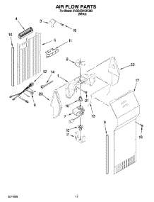 10 - Air Flow Parts parts for Whirlpool Refrigerator 5VGS3SHGKQ05 from AppliancePartsPros.com