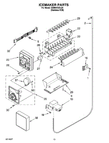 12 - Icemaker Parts, Optional Parts (Not Included) parts for Whirlpool Refrigerator GS6NVEXSL00 from AppliancePartsPros.com