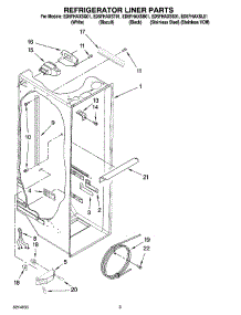 02 - Refrigerator Liner Parts parts for Whirlpool Refrigerator ED5FHAXSL01 from AppliancePartsPros.com