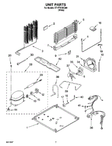 04 - Unit Parts parts for Whirlpool Refrigerator ET1FTKXKQ09 from AppliancePartsPros.com