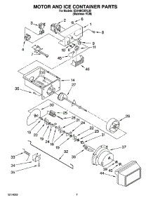 05 - Motor And Ice Container Parts parts for Whirlpool Refrigerator ED5NHGXRL02 from AppliancePartsPros.com