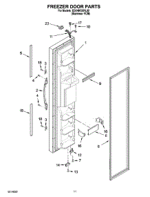 07 - Freezer Door Parts parts for Whirlpool Refrigerator ED5NHGXRL02 from AppliancePartsPros.com