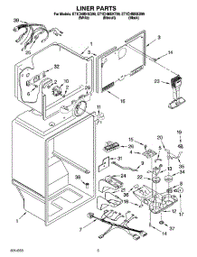 03 - Liner Parts parts for Whirlpool Refrigerator ET1CHMXKT09 from AppliancePartsPros.com