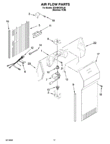 10 - Air Flow Parts parts for Whirlpool Refrigerator ED5NHGXRL02 from AppliancePartsPros.com