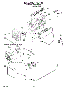 12 - Icemaker Parts, Optional Parts (Not Included) parts for Whirlpool Refrigerator ED5NHGXRL02 from AppliancePartsPros.com
