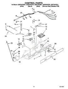 10 - Control Parts parts for Whirlpool Refrigerator ED5FHAXSS01 from AppliancePartsPros.com
