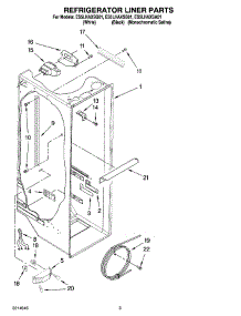 02 - Refrigerator Liner Parts parts for Whirlpool Refrigerator ES5LHAXSB01 from AppliancePartsPros.com