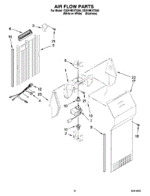 05 - Air Flow Parts parts for Whirlpool Refrigerator ED2HHKXTQ00 from AppliancePartsPros.com