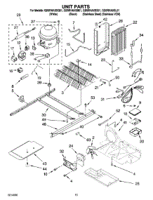 09 - Unit Parts parts for Whirlpool Refrigerator GD5RHAXSS01 from AppliancePartsPros.com