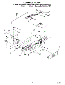 11 - Control Parts parts for Whirlpool Refrigerator GD5RHAXSS01 from AppliancePartsPros.com