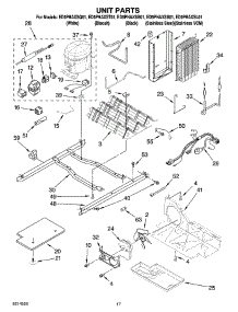 11 - Unit Parts parts for Whirlpool Refrigerator ED5PHAXSS01 from AppliancePartsPros.com