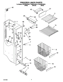 04 - Freezer Liner Parts parts for Whirlpool Refrigerator ED5RHAXNT02 from AppliancePartsPros.com