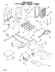 11 - Unit Parts parts for Whirlpool Refrigerator ED5RHAXNT02 from AppliancePartsPros.com